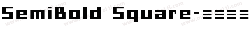 SemiBold Square字体转换